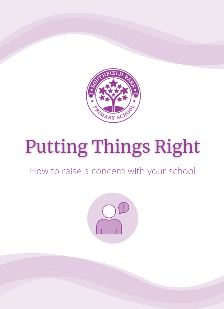 Image of front page of the putting things right leaflet