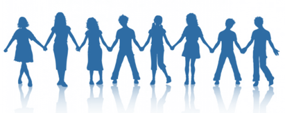 children holding hands